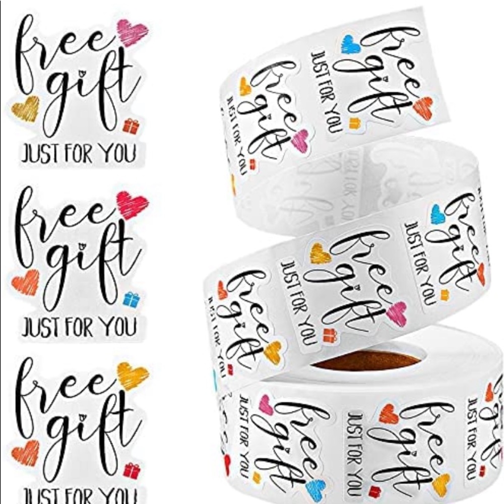 POSHER FAVORITE! 💕50 FREE GIFT stickers 1.5 x 1.38 inch BEST SELLER!